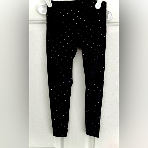 Black Velvet and Gold Poke A Dot Pants - Picture 6 of 10